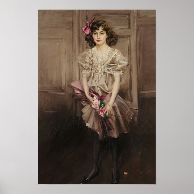 Boldini - Porträtt från Helen Victoria Crocker Rus Poster (Framsidan)