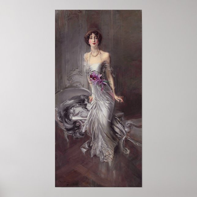 Boldini - Porträtt från Madame Doyen Poster (Framsidan)