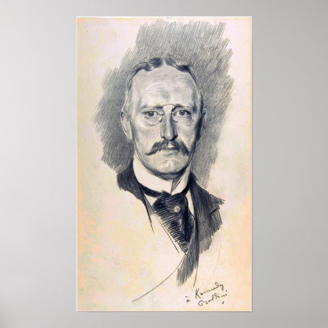 Boldini - Porträtt of Edward G. Kennedy Poster (Framsidan)