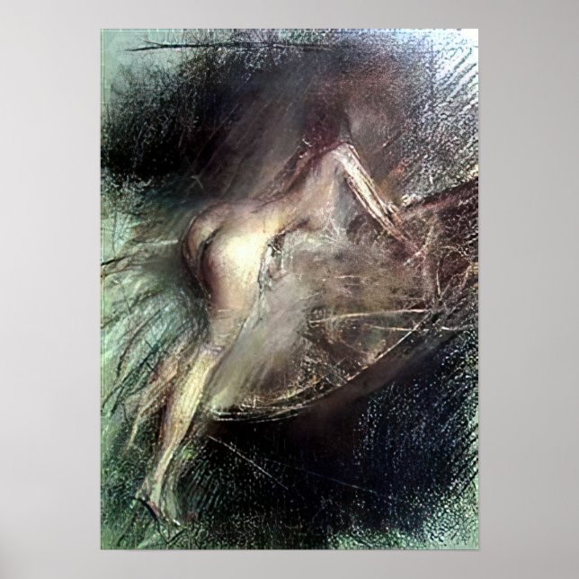 Boldini - Young Dam Entering Bath Poster (Framsidan)