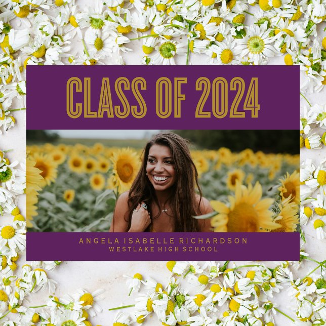BOLDLY CHIC CLASS OF 2024 STUDENTEN INVITATION INBJUDNINGAR (Skapare uppladdad)