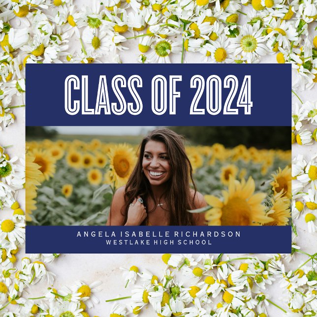 BOLDLY CHIC CLASS OF 2024 STUDENTEN INVITATION INBJUDNINGAR (Skapare uppladdad)