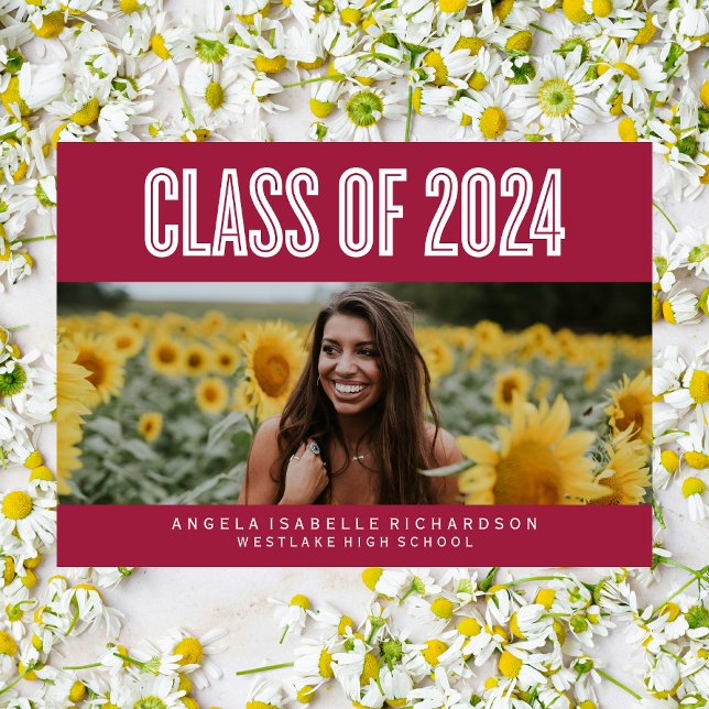 BOLDLY CHIC CLASS OF 2024 STUDENTEN INVITATION INBJUDNINGAR (Skapare uppladdad)