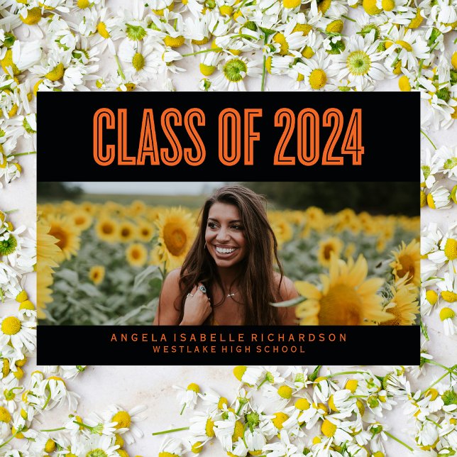 BOLDLY CHIC CLASS OF 2024 STUDENTEN INVITATION INBJUDNINGAR (Skapare uppladdad)