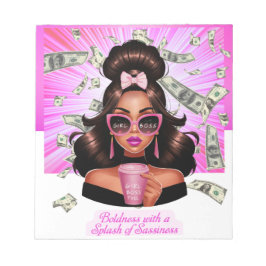 BOLDNESS MED EN STÄNK AV SASSINESS ANTECKNINGSBLOCK