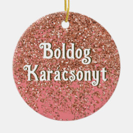 Boldog Karácsonyt | God jul på ungerska S Julgransprydnad Keramik
