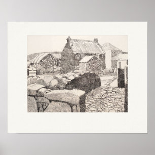 Boleigh Farm Cornwall Eleanor Hughes Nytryck Poster