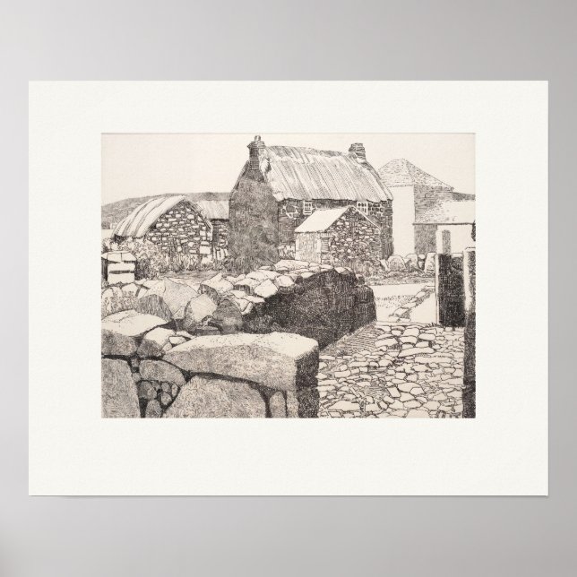 Boleigh Farm Cornwall Eleanor Hughes Nytryck Poster (Framsidan)