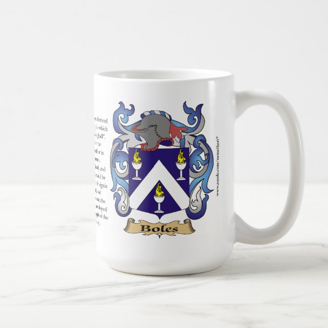 Boles namnger, ursprung, det menande och kaffemugg (Höger)