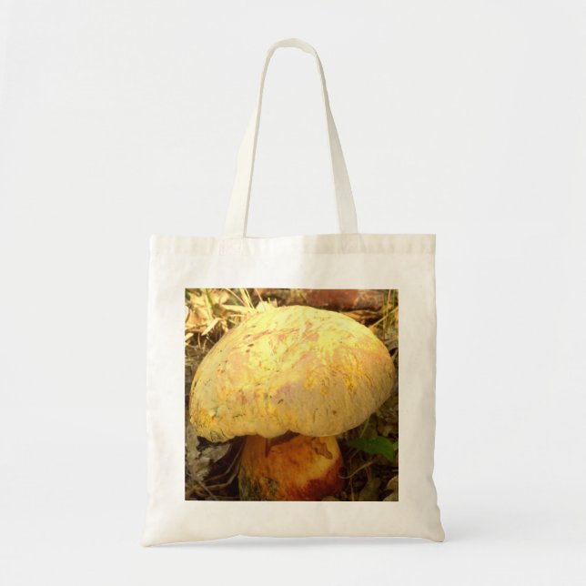 Boletus torosus Mushroom Tote Bag Tygkasse (Framsidan)