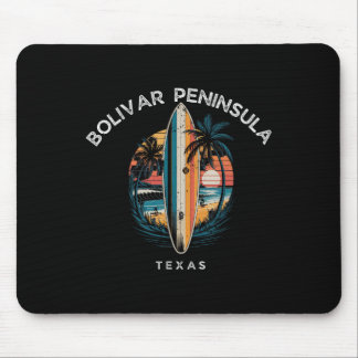 Bolivar Peninsula Texas Män Kvinnor Surfning Musmatta
