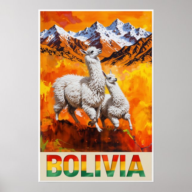 Bolivia affisch (Framsidan)