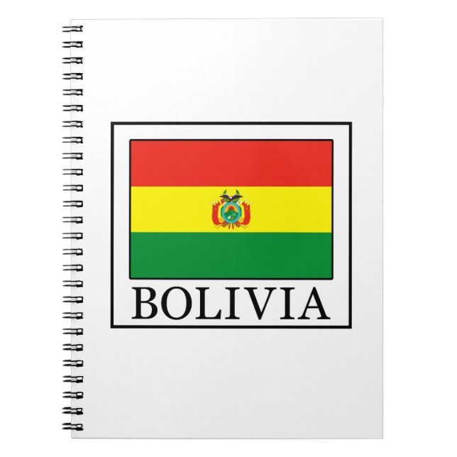 Bolivia Anteckningsbok Med Spiral (Framsidan)