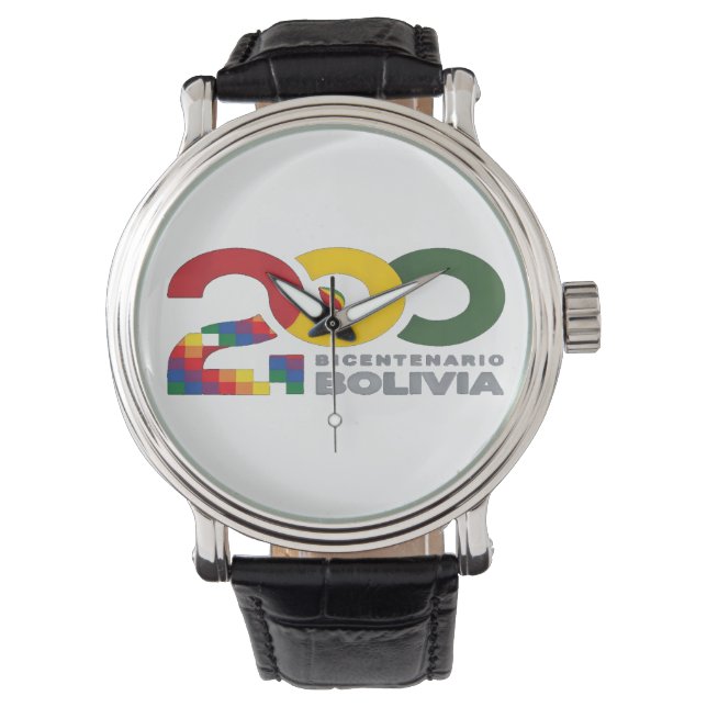 Bolivia bicentenario 200 años  armbandsur (Framsida)