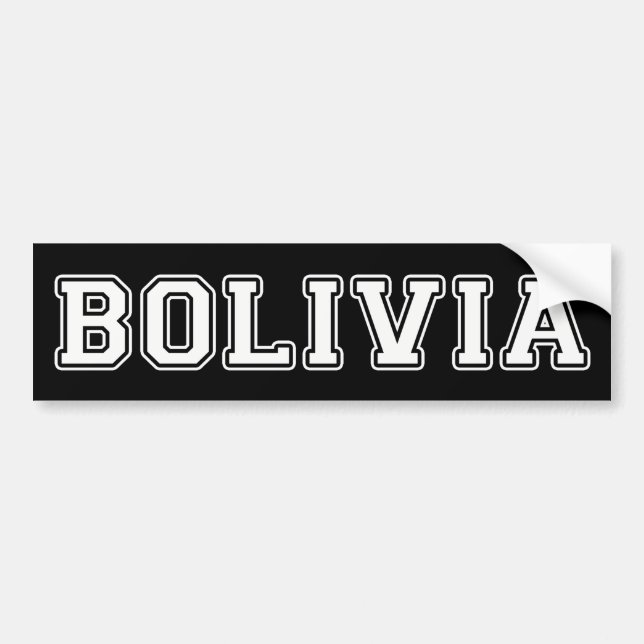 Bolivia Bildekal (Framsidan)