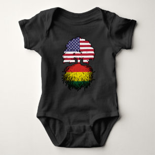 Bolivia Bolivia Amerikanska Träd Roots Flagga T Shirt