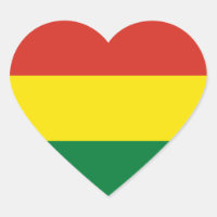 Bolivia/Bolivia (Civil) Heart Flagga