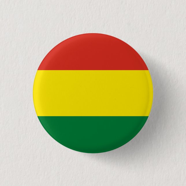 Bolivia (Bolivia) Flagga Knapp (Framsida)