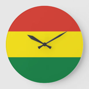 Bolivia (Bolivia) Flagga Stor Klocka