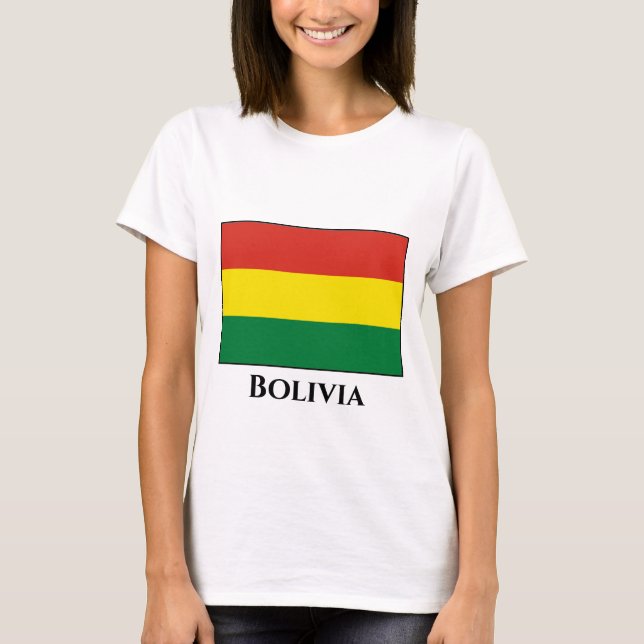 Bolivia (Bolivia) Flagga T Shirt (Framsida)