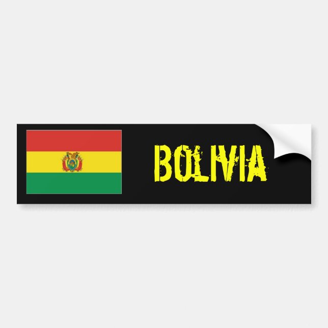Bolivia bumberklistermärke bildekal (Framsidan)