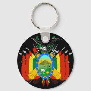 bolivia emblem nyckelring