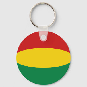 Bolivia Fisheye Flagga Keychain Nyckelring