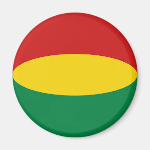 Bolivia Fisheye Flagga Magnet
