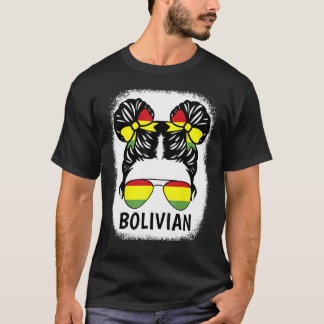Bolivia Flag Hispanic Heritage Month Bolivian Girl T Shirt