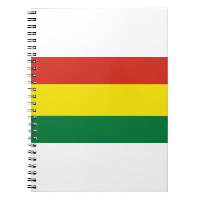 Bolivia Flagga Anteckningsbok (Framsidan)