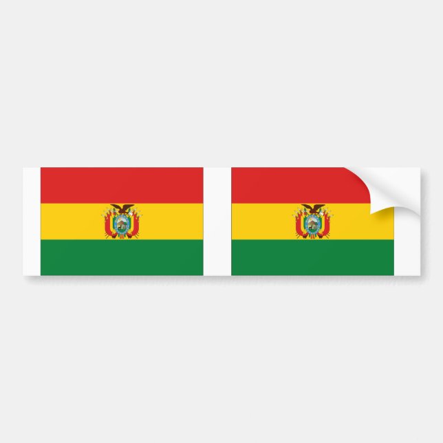 Bolivia Flagga Bildekal (Framsidan)