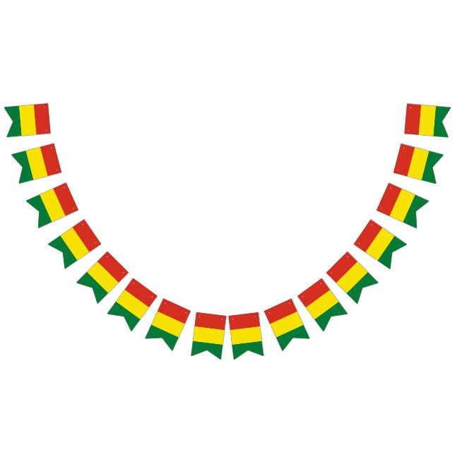 Bolivia flagga buntbanderoll (Alla)