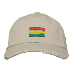 Bolivia Flagga Embroized Baseball Cap Broderad Keps
