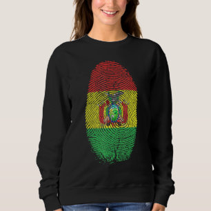 Bolivia Flagga Fingerprint Det finns i mitt DNA fö T Shirt