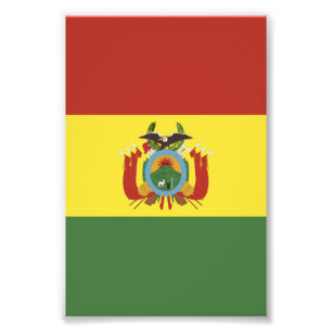 Bolivia flagga fototryck