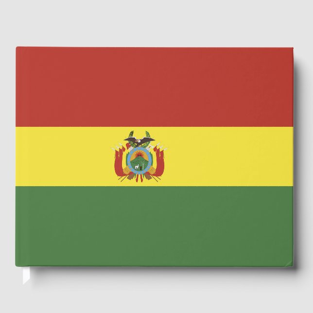Bolivia flagga gästböcker (Framsida)