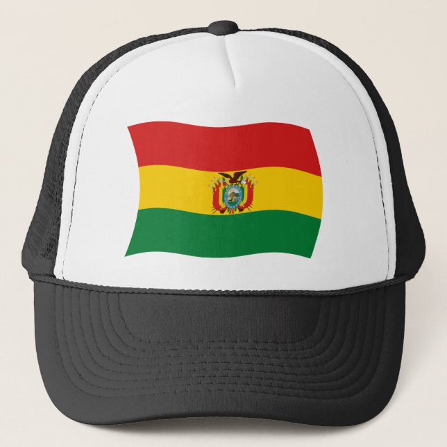 Bolivia Flagga Hat Keps (Framsida)