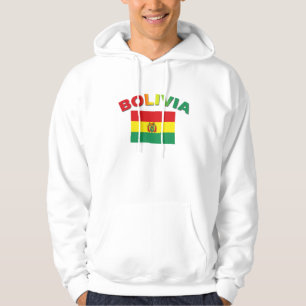Bolivia flagga hoodie