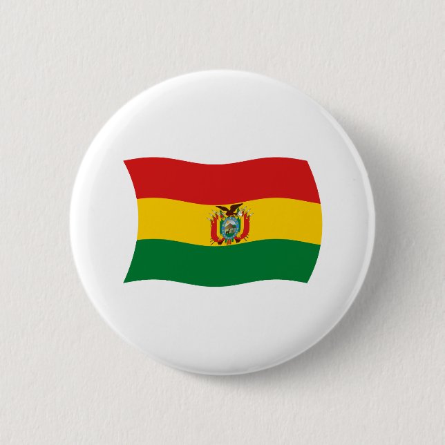 Bolivia Flagga Knapp (Framsida)