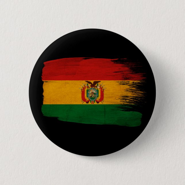 Bolivia flagga knapp (Framsida)