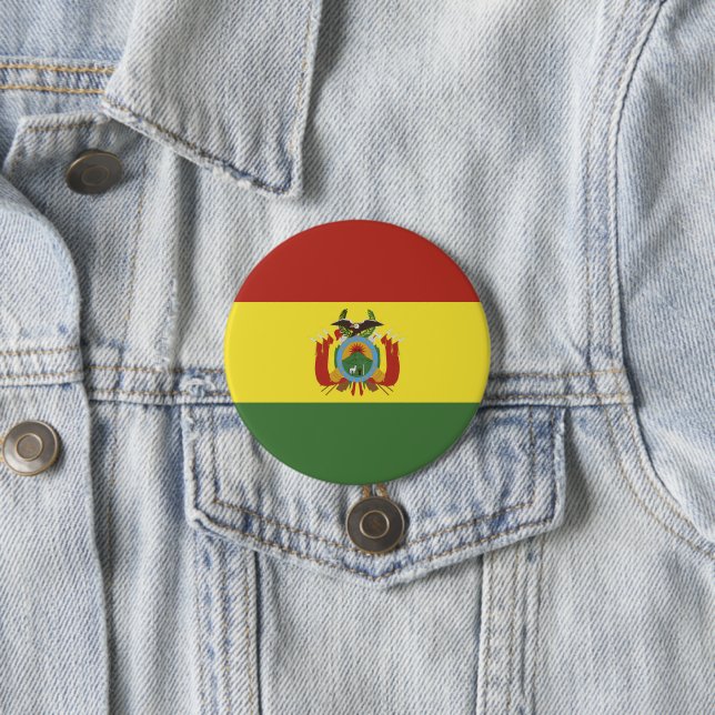 Bolivia flagga knapp (In Situ)