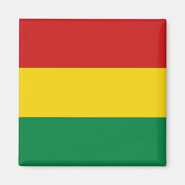 Bolivia Flagga Magnet (Framsidan)