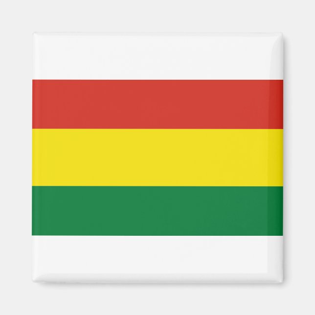Bolivia Flagga Magnet (Framsidan)