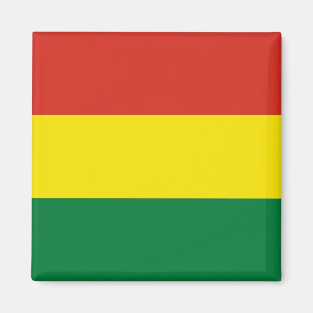Bolivia Flagga Magnet (Framsidan)
