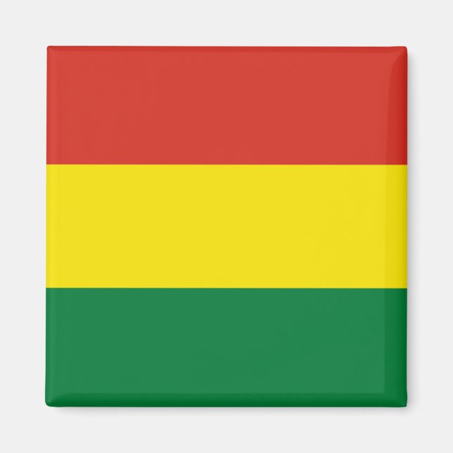 Bolivia Flagga Magnet (Framsidan)