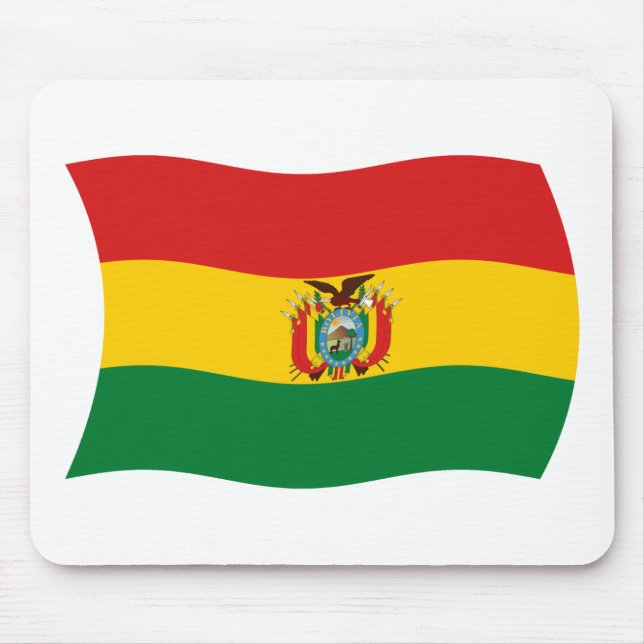 Bolivia Flagga Mousepad Musmatta (Framsidan)