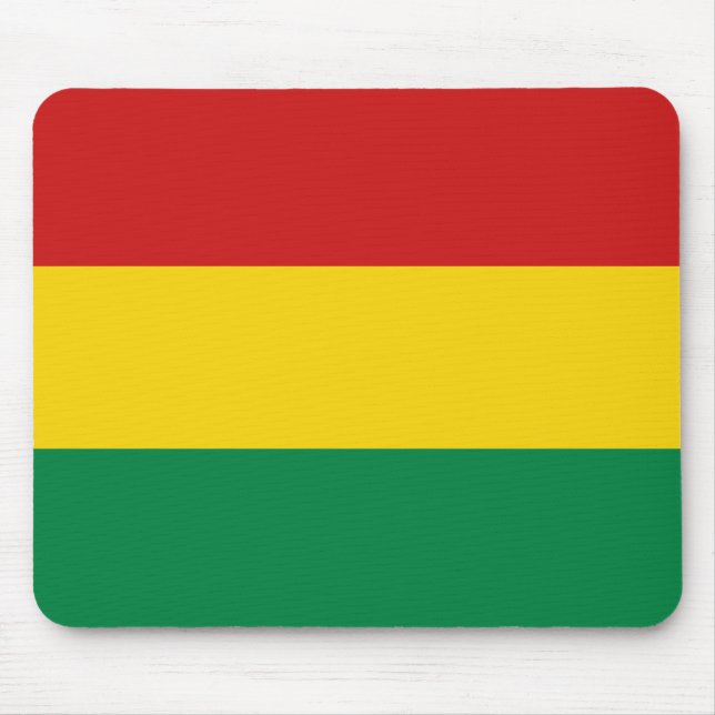 Bolivia Flagga Mousepad Musmatta (Framsidan)