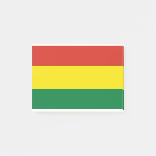 Bolivia Flagga Post-it Block (Framsida)