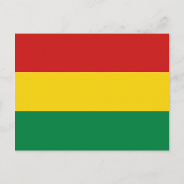Bolivia Flagga Postcard Vykort (Framsida)
