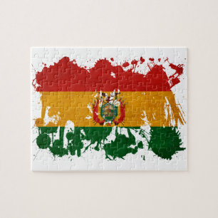 Bolivia flagga pussel